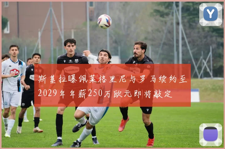 斯基拉曝佩莱格里尼与罗马续约至2029年年薪250万欧元即将敲定